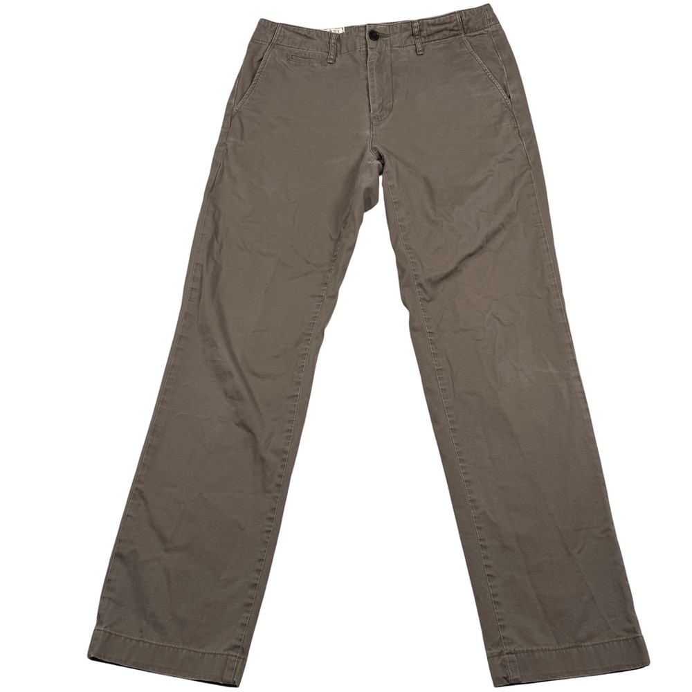 Billy Reid Jack Chino‎ Pants Mens 32 Brown Made in USA Cotton Straight Leg